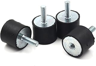 GTPBAO Stud Bushing 4pcs M5 M6 Rubber Mounts, Anti Vibration Rubber Mounts Isolator Bobbin Car Shock Damper Threaded Isolator (Color : A2)