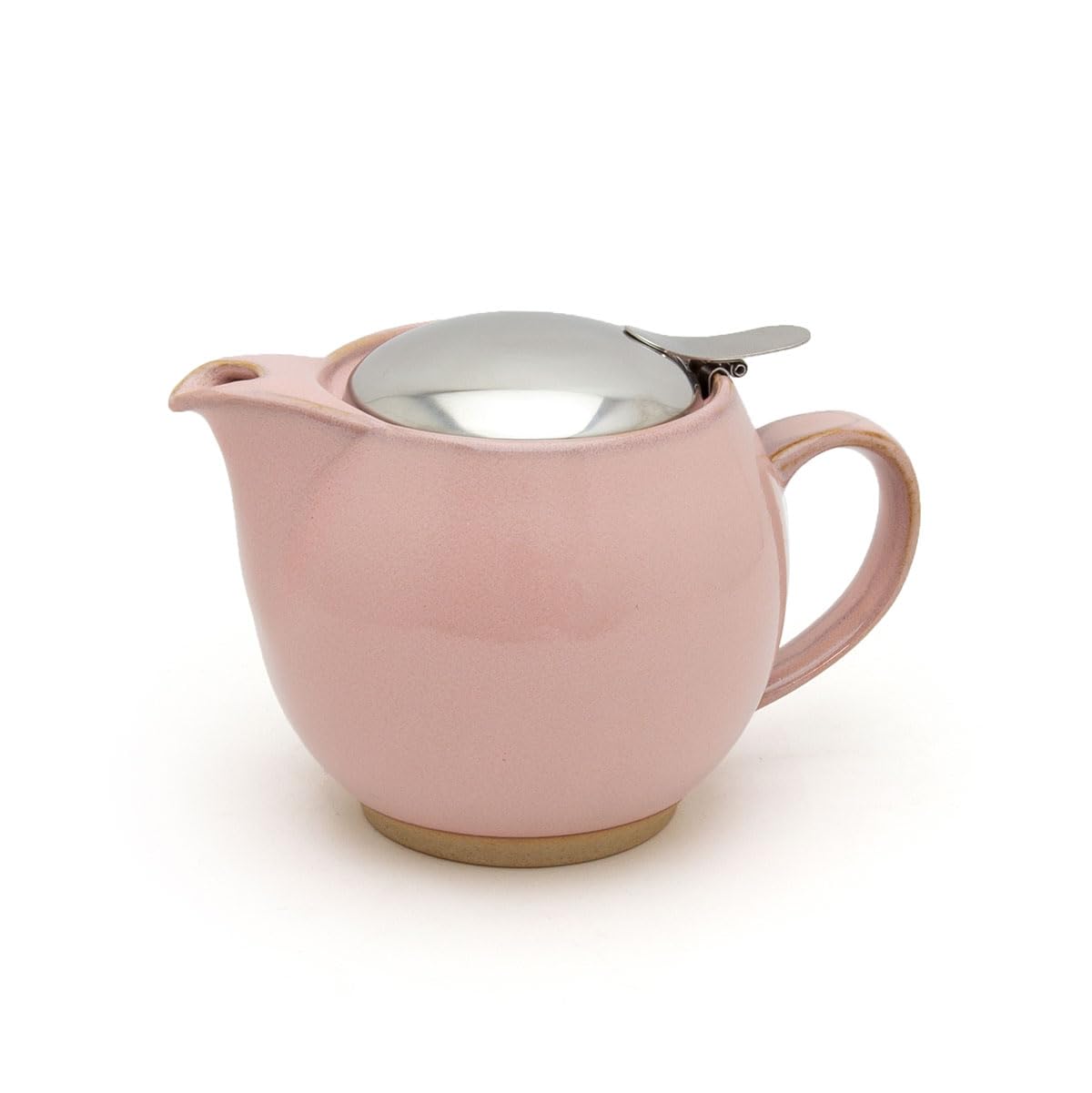 Zero Japan Bee House Round Teapot For One, 15 Oz - Ceramic Tea Pot with Stainless Steel Lid and Infuser, Diswasher and Microwave Safe Tea Pots (Sakura Pink)