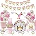 Kit Anniversaire Licorne Decoration,Licorne Party Vaisselle,Set de Vaisselle Licorne,Licorne Vaisselle Assiettes,Licorne Birthday Decoration,Licorne Fête Articles,Licorne Ballon Anniversaire Fille