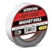 Sutter Signs Write On Magnets Roll, Dry Erase Magnetic Strip, Glossy White, 1 Inch Wide x 25' Long