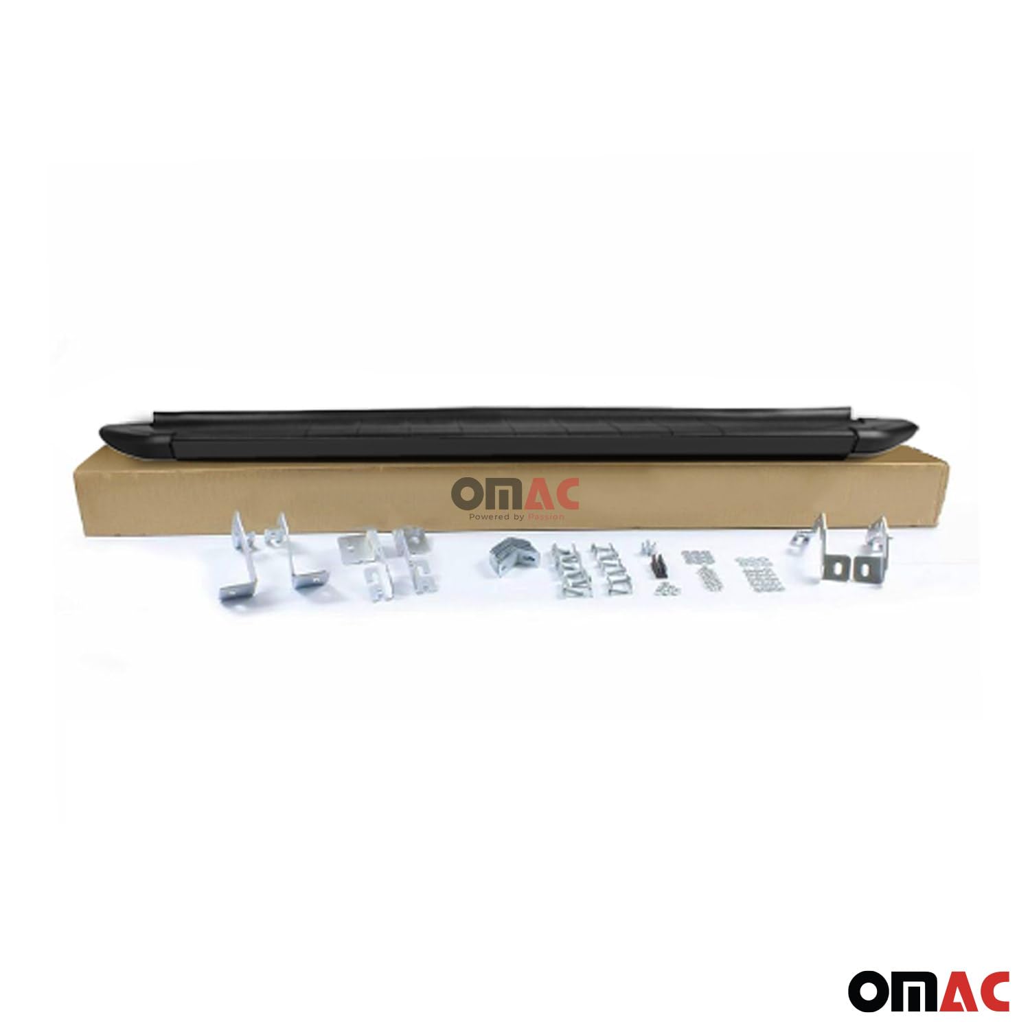OMAC Marchepied latéral - Compatible avec Range Rover Vogue 2001-2012 - Supports en aluminium - Accessoire de décoration de voiture - Noir