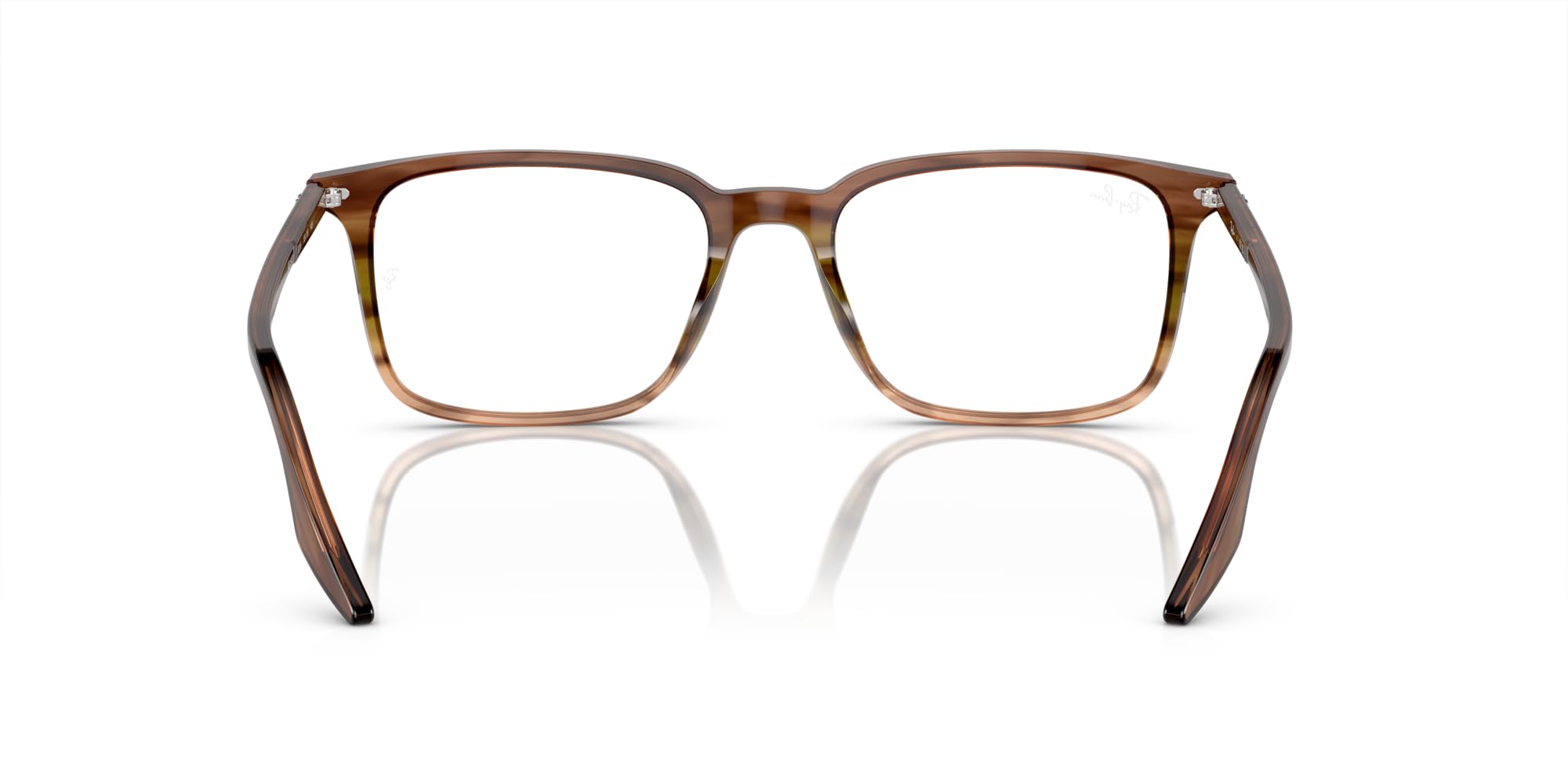 Ray-Ban Rx5421f Low Bridge dopasowane prostokątne oprawki okularów na receptę