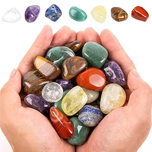 Large Crystals and Healing Stones 1 Lb/450g Chakra Crystals Stones Bulk for Spiritual Meditation, Reiki & Wiccan Decor Supplies, Gemstone Crystal Gift for Women