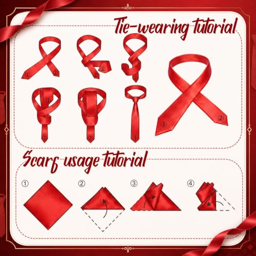 Image of Unittype 6 Pcs Mens Tie and Pocket Square Set, Solid Color Satin Formal Necktie Handkerchief for Wedding Fathers Day Gift