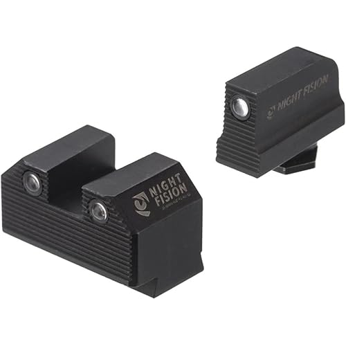 Night Fision Optics Ready Stealth .290-.297 Night Sight Set Compatible with Glock 43/43X/43X MOS Designed for Lower 1/3rd Co-Witness with Shield RMSc, Holosun 507K & EPS Carry, Swampfox Sentinel