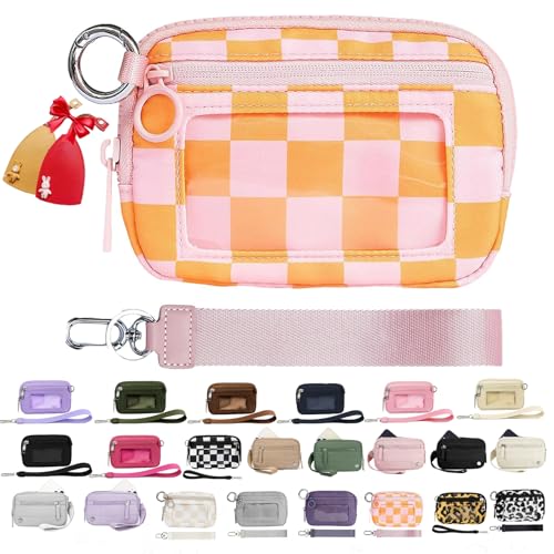 Iris Wallet 2nd Gen Zip Card Case with ID Window - Wristlet Wallet for Women (C2+2PCS * Key Case)