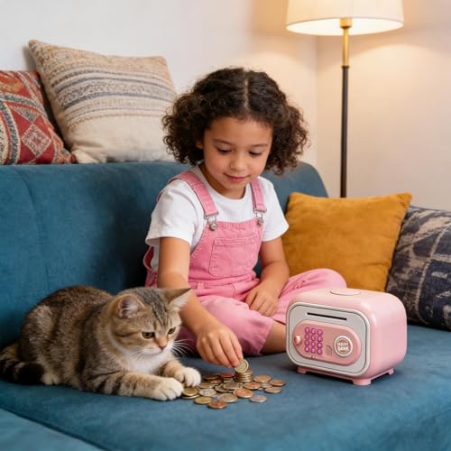 Compotage argent de poche enfant coffre-fort éducatif 3 à 12 ans - 4