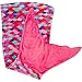 PixieCrush Mermaid Tail Blanket for Teenagers/Adults & Kids Thick, Plush Super Comfy Fleece Snuggle Blanket with Double Stitching, Keep Feet Warm (Large, Pink, Blue, Coral, Purple)