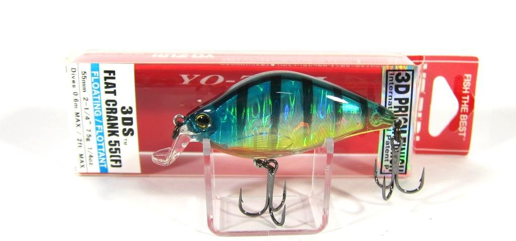 Amazon.co.jp: YO-ZURI Bass Lure Crankbait 3DS Flat Crank 55mm 7.5g