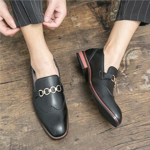 Dress Shoes for Mens Synthetic Pu Leather Fashion Slip-on Breathable Casual Non Slip Shoe3
