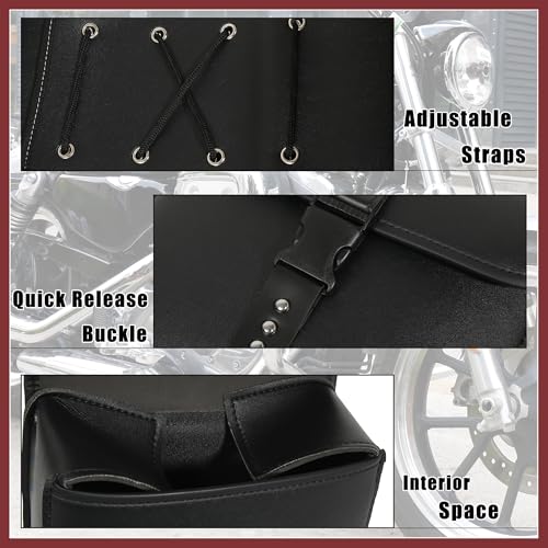 Alforjas Universales para Moto 26x11x24cm Color Negro miniatura 5