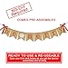 Be Merry Burlap Banner | Christmas Banner with Snowflake Sign | Christmas Decoration | Rustic Christmas Decor for Mantle Fireplace Xmas Party Holiday Supplies Decoration | Outdoor Indoor Hanging Decor