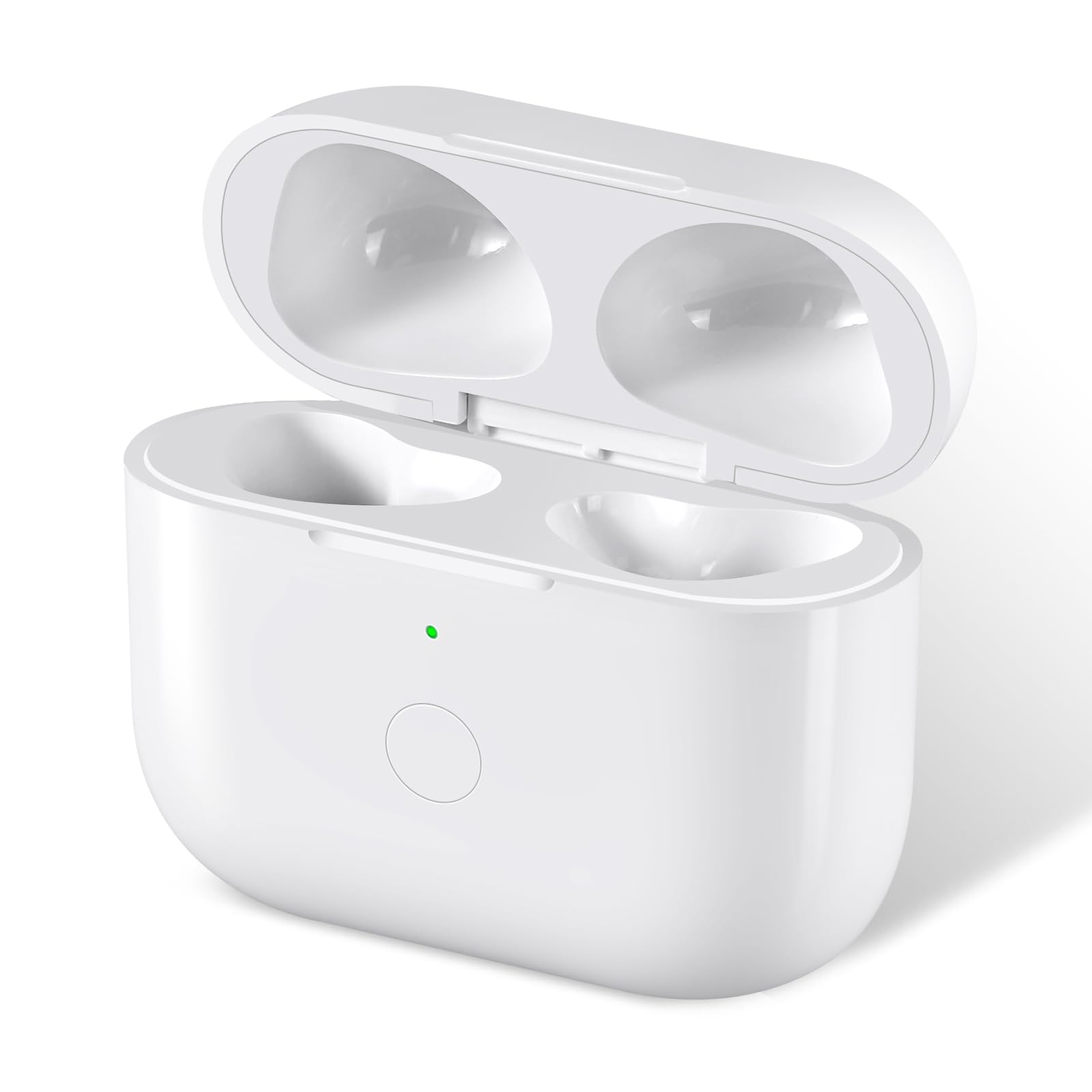 Wireless Charging Case Replacement Compatible with AirPod 3rd Generation, Air Pod 3 Charger Case with Bluetooth Pairing Sync Button