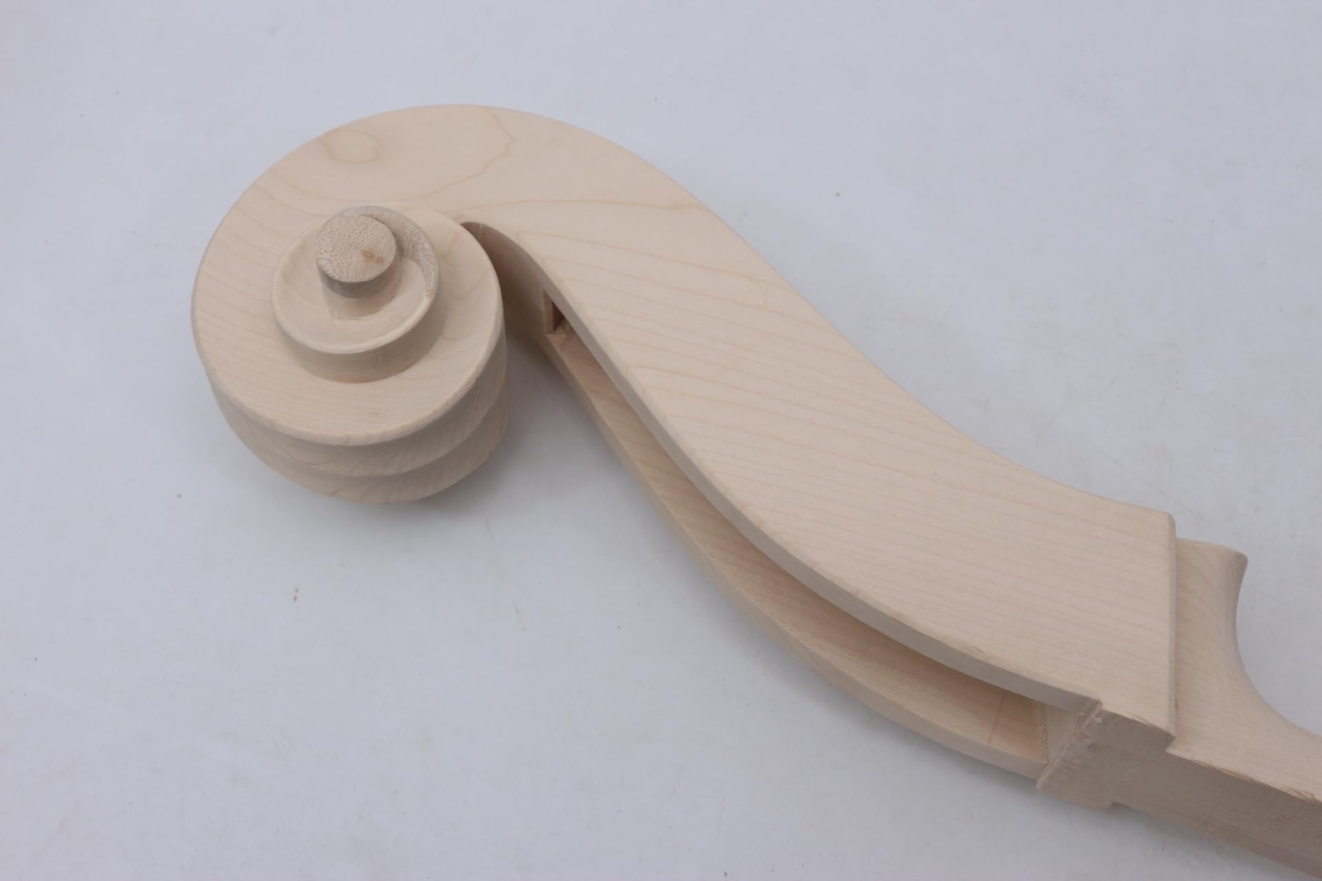 3/4 Upright Bass Griffbrett Palisander Ahorn Holz Bass Hals Kopf Kontrabass Teile (Hals)