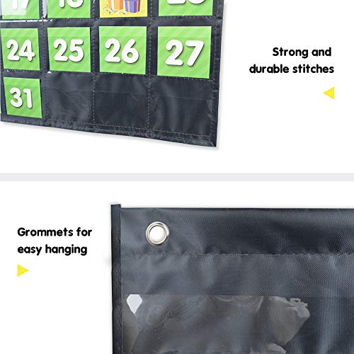 Eamay EAMAY-YLGD Classroom Monthly Calendar Pocket Chart thumb #4