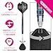 TARGET Darts Jeffrey de Graaf Gen 1 Steel Tip Swiss Point Darts, 90% Tungsten Darts, 23G | Generation 1 Black Steel Tip Darts, Player Edition Swiss Points Dart Sets
