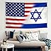 Israel Flag israeli and American Friendship Flag 3x5 FT - I Stand with Israel - Quality Polyester Double Stitched Banner for Indoor Outdoor Home Decor
