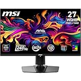 MSI MAG 273QP QD-OLED X24 26.5 Inch WQHD Gaming Monitor - 2560 x 1440 Quantum Dot OLED Panel 240Hz / 0.03ms, 99% DCI-P3, ΔE≤2, DisplayHDR True Black 400, DP 1.4a, HDMI 2.1