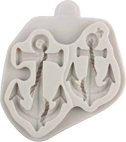 Miniatura 8 de Sijiangmold Moldes de silicona pirata cuerda de anclaje molde de fondant brújula molde de chocolate monedas del tesoro molde de caramelo para