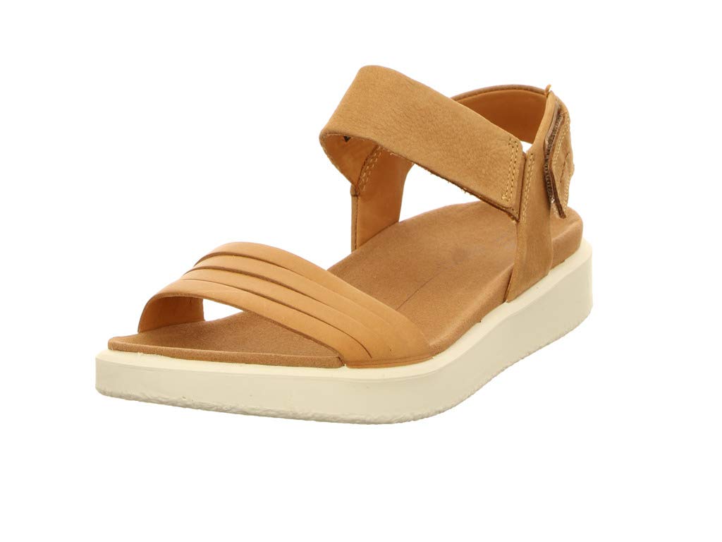 ECCO Women's Flowt' Flat Sandal, Brun Lion Cashmere, 9 UK