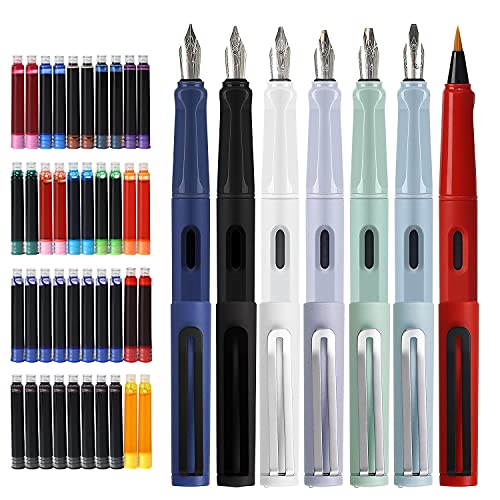 GC QUILL 8 penne stilografiche calligrafiche con diversi pennini, 66