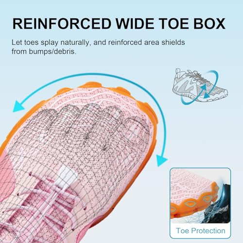Image of ELETON Barefoot Shoes Women Men Footwear, Wide Toe Box Hiking Zero Drop Non-Slip Quick-Dry River Boat Pool Beach Water Shoes, Lightweight Swimming Running Walking Sneakers Unisex