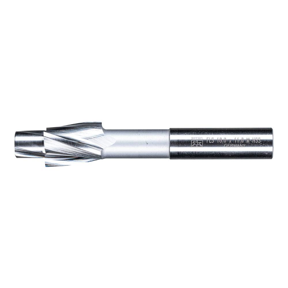 PFERD HSS Flat Countersink with Guide pins, Diameter 18.0 mm, Shaft Diameter 12.5 mm, DIN 373, Medium, 25203112 - for Through Holes