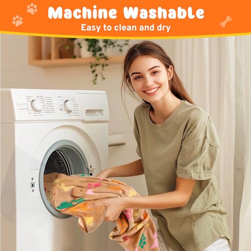 HezzLuv 3 Hundedecken, waschbare, weiche Fleece-Decken für Hunde und Katzen, atmungsaktiv, für Sofa, Betten und Autositze, 52 x 76 cm