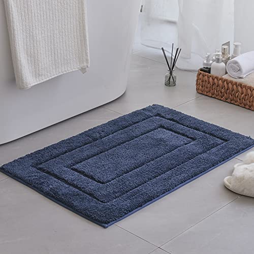 GRANNY SAYS Alfombrilla Baño 50x80 cm, Antideslizante Bañera, Alfombra de Baño, Alfombrilla Baño Secado Rápido, Alfombras para Baño, Alfombra Bañera Azul Marino