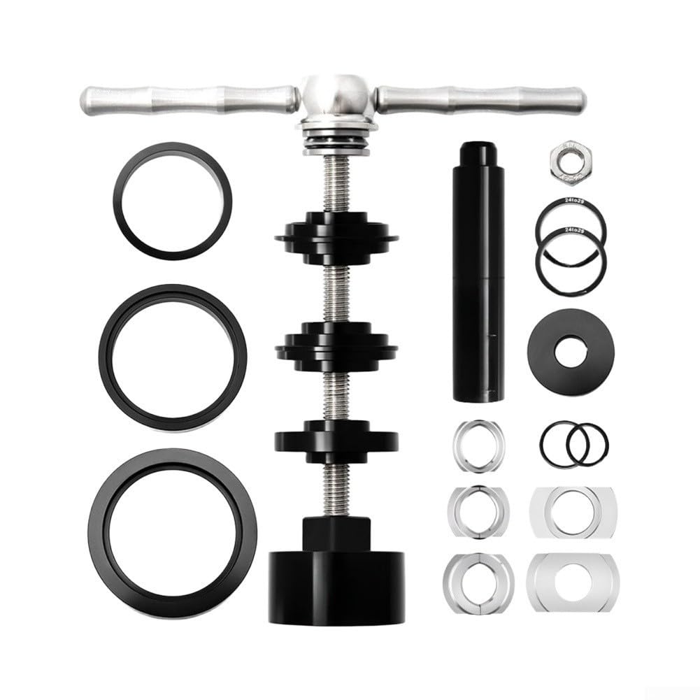 Attrezzi Pressa Cuscinetti Bici Lega Alluminio(A) | Lega alluminio, acciaio , compatibilità BB86/30/92/PF30, valigetta inclusa, uso professionale