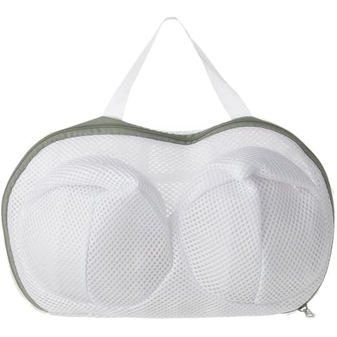 DurReus Delicates Bra Mesh Laundry Bags for Washer Machine Lingerie Brassiere Wash Bag with Zipper Anti Deformation Pack 2 Cover
