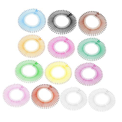 Peigne à cheveux rond pour fixer les mèches rebelles Healeved Lot de 13 pinces circulaires femme