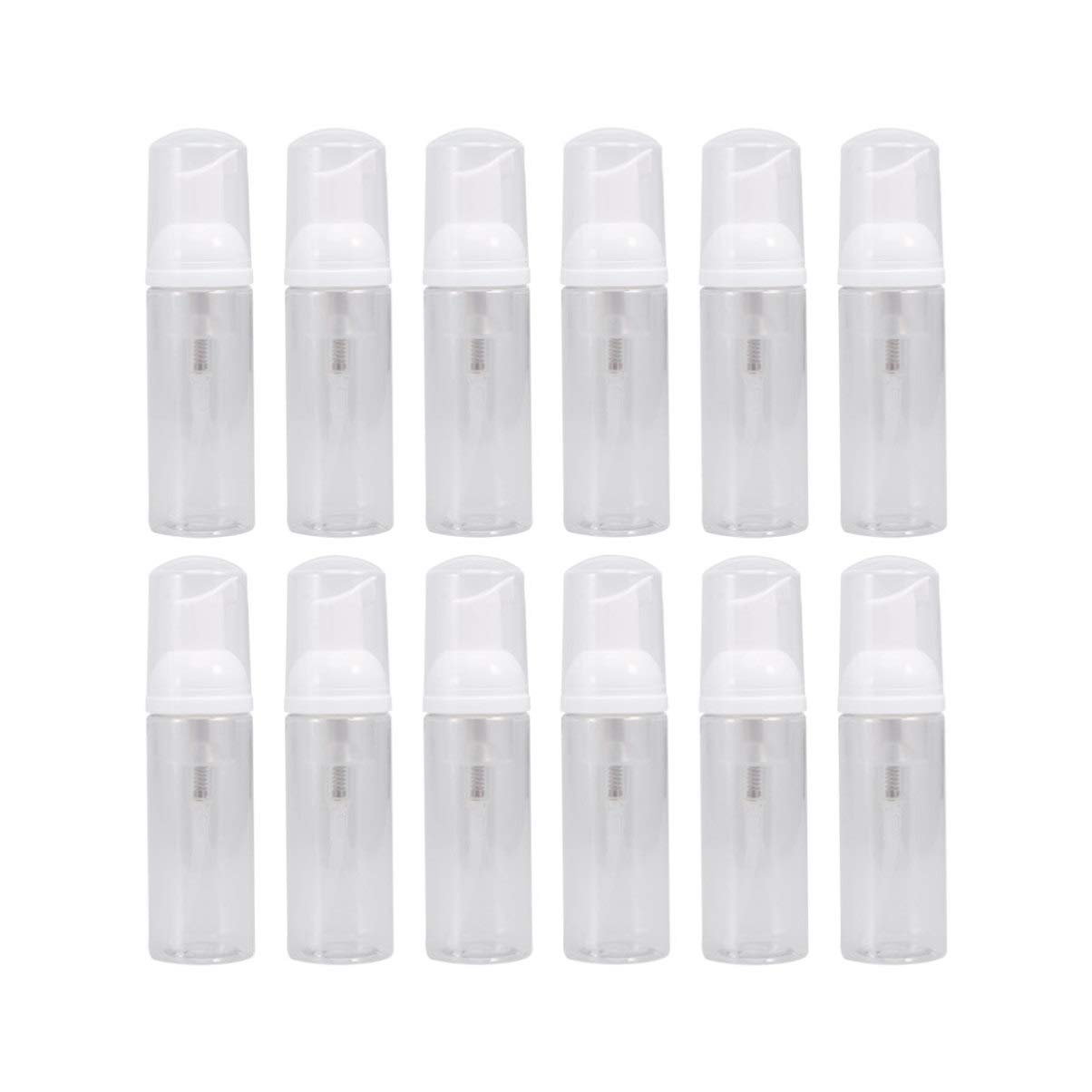 Ciieeo 12pezzi Bottiglie Dispenser Trasparenti Con Pompa e Coperchio Bottiglie Vuote Ricaricabili Per Shampoo Lozione e Prodotti Da Viaggio Pratico e Riutilizzabile