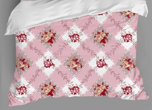 Image of NewUnique Double Bedsheet with Two Pillow Cover King Size Floral Round Print