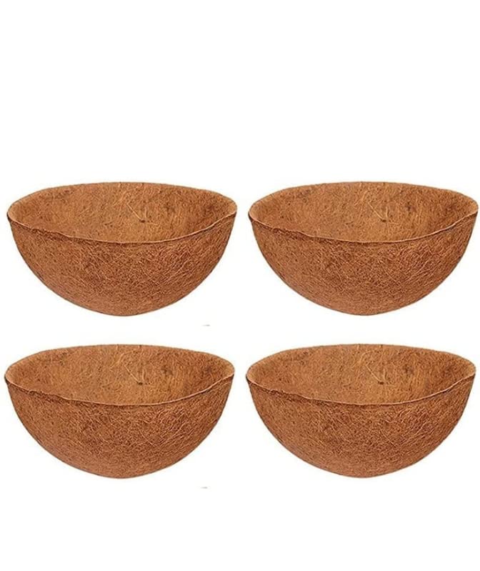 Cocofiber Liner-Coir Hanging Baskets 10inch 4 peices-cocogardening Liner-Flower pots Hanger Garden Decoration Indoor Outdoor Water Hanging Baskets (B0BQ3DRPKC) Amazon Price History, Amazon Price Tracker