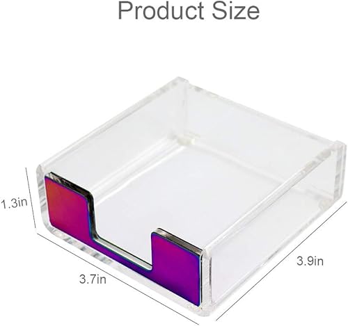 Miniatura 7 de Soporte magnético para clips y soporte acrílico para notas en tono oro rosa transparente, juego de organizador de escritorio con 100 clips de papel