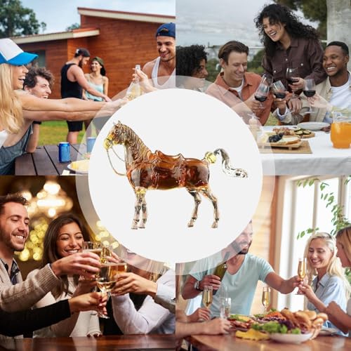 Botella de licor con forma de caballo ideal para regalar a coleccionistas de bar 5