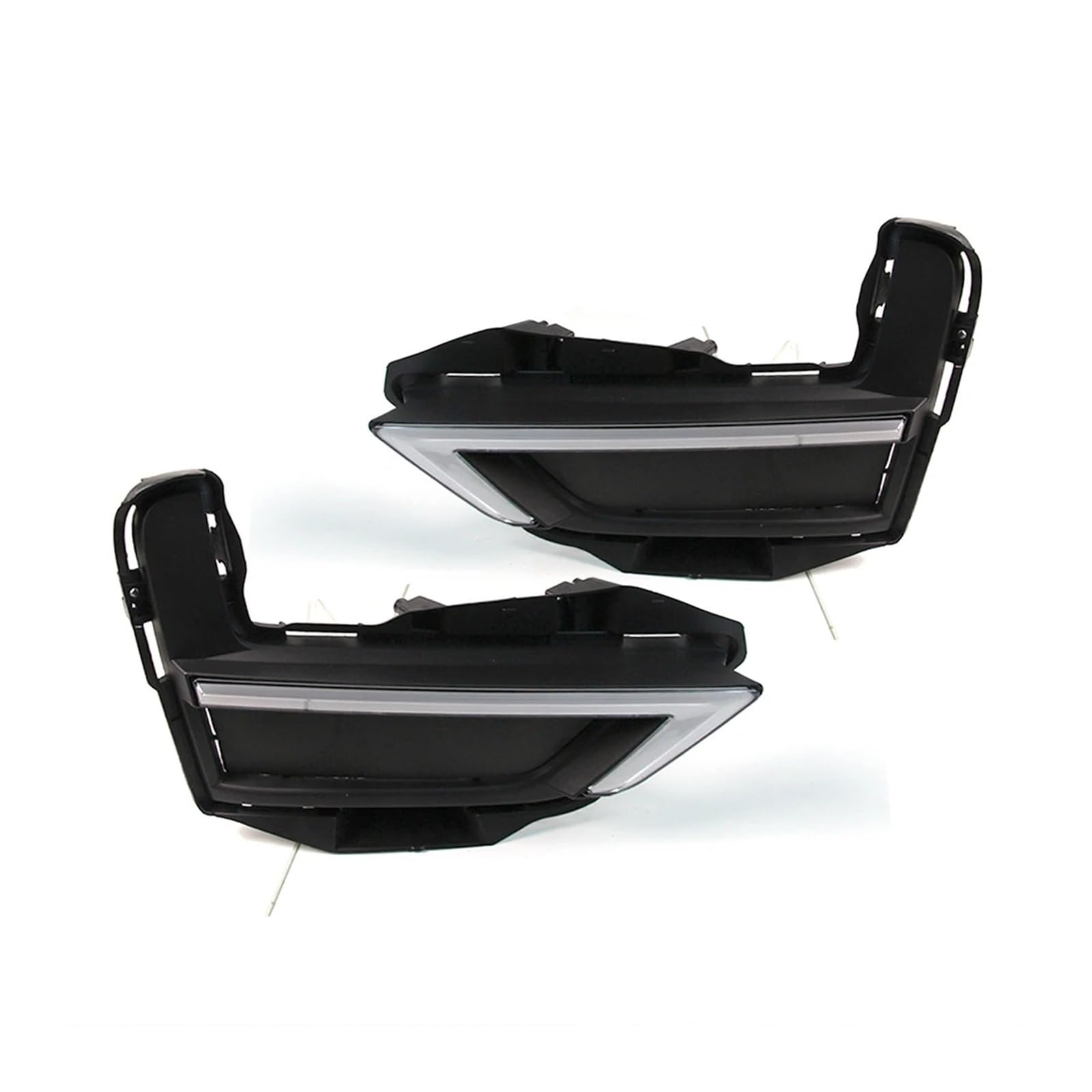 MBROS Headlamp Assembly 2Pcs DRL For Nissan For X-Trail For X Trail For Rogue 2017-2020 Daytime Running Lights Fog Lamp Cover Daylight Turn Signal Car Headlight Lens Cover