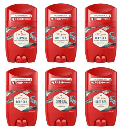 (6pbN) I[hXpCX [CfIhg\bhXeBbNjp6x50ml - (Pack of 6) Old Spice Deep Sea Deodorant Solid Stick for Men 6x50ml