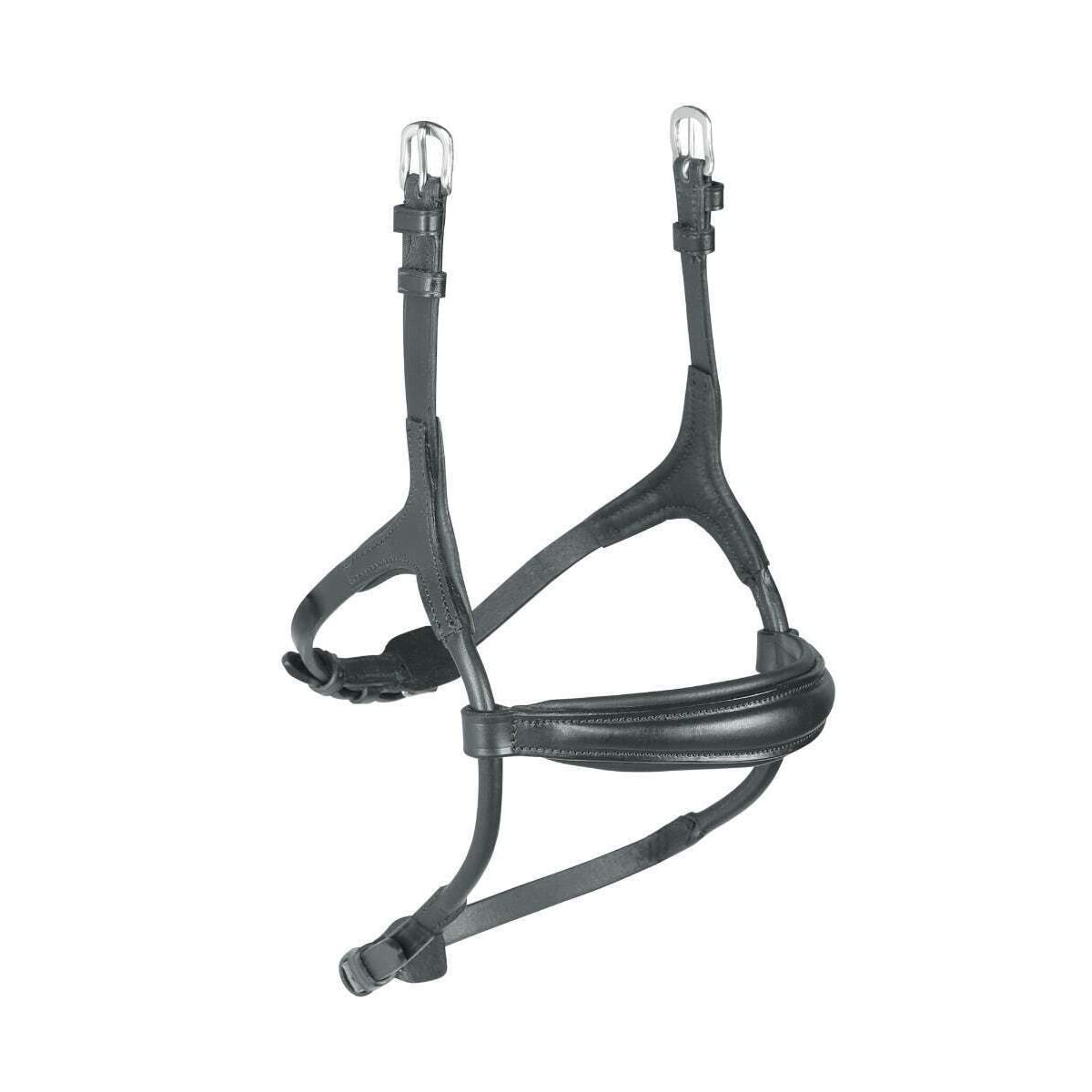 Shires Velociti Rapida Rolled Padded Cavesson Noseband (Pony, Black)