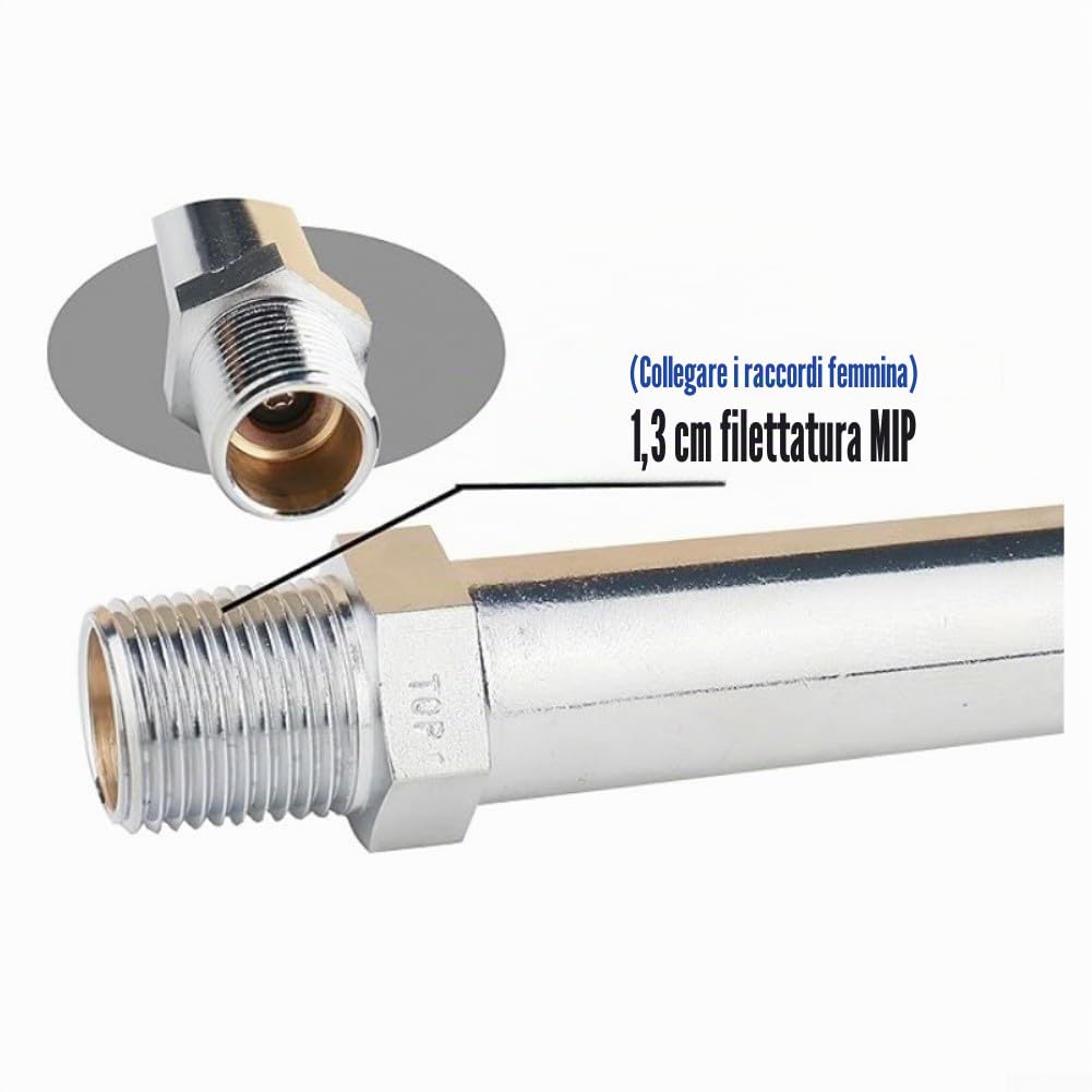 Rubinetto Antigelo per Esterno, Rubinetto da Giardino in Ottone con Miscelatore Caldo e Freddo, Impermeabile e Antiruggine per Tubi da Giardino, Idropulitrice, Sistema di Irrigazione (Per Periodi