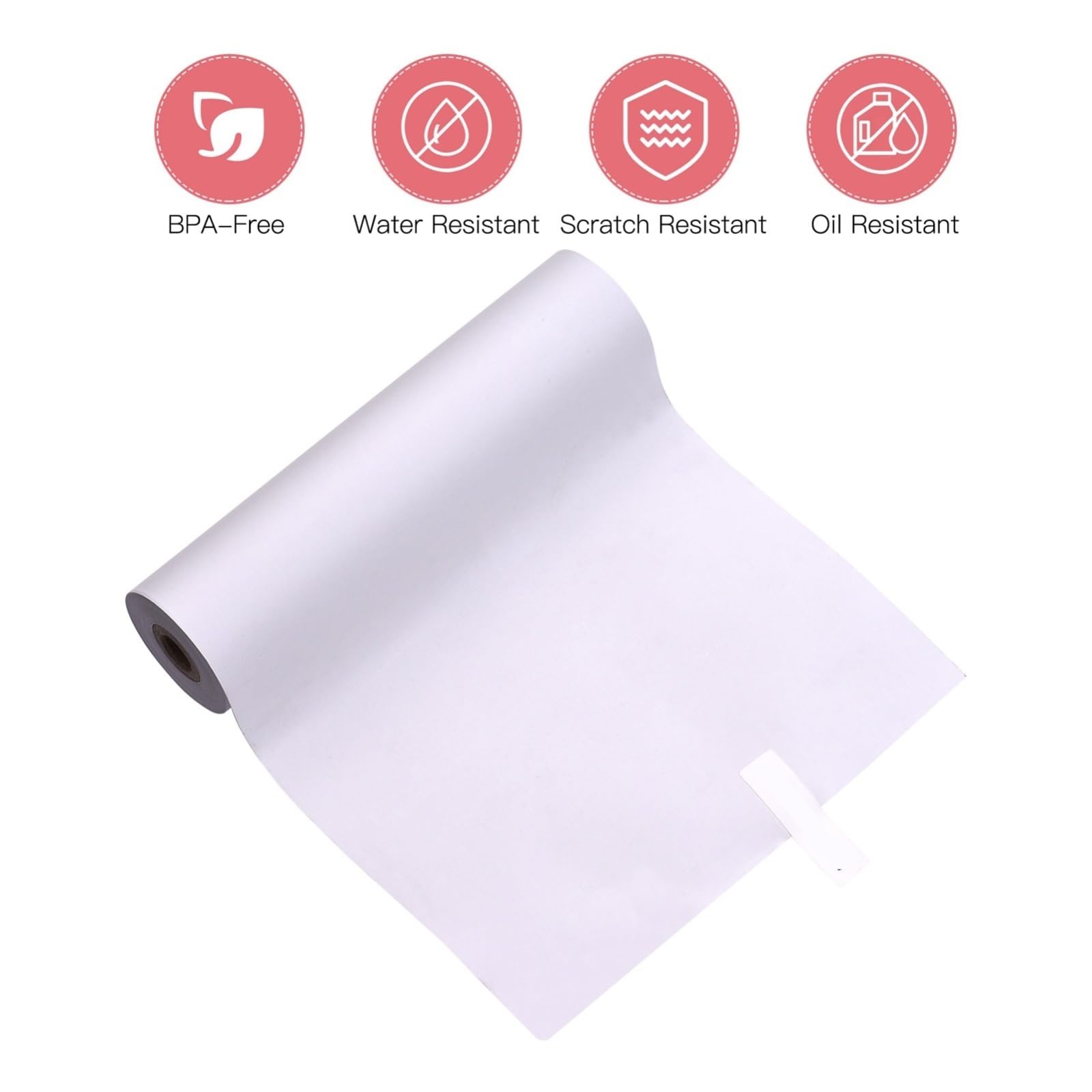 Thermopapierrolle, kompatibel mit PAPERANG, C1 C1S MAX | 110*30mm BPA-freies Regenbogenpapier, wasserfest, rosa blau gelb, 3 Rollen(Paper 3rolls)