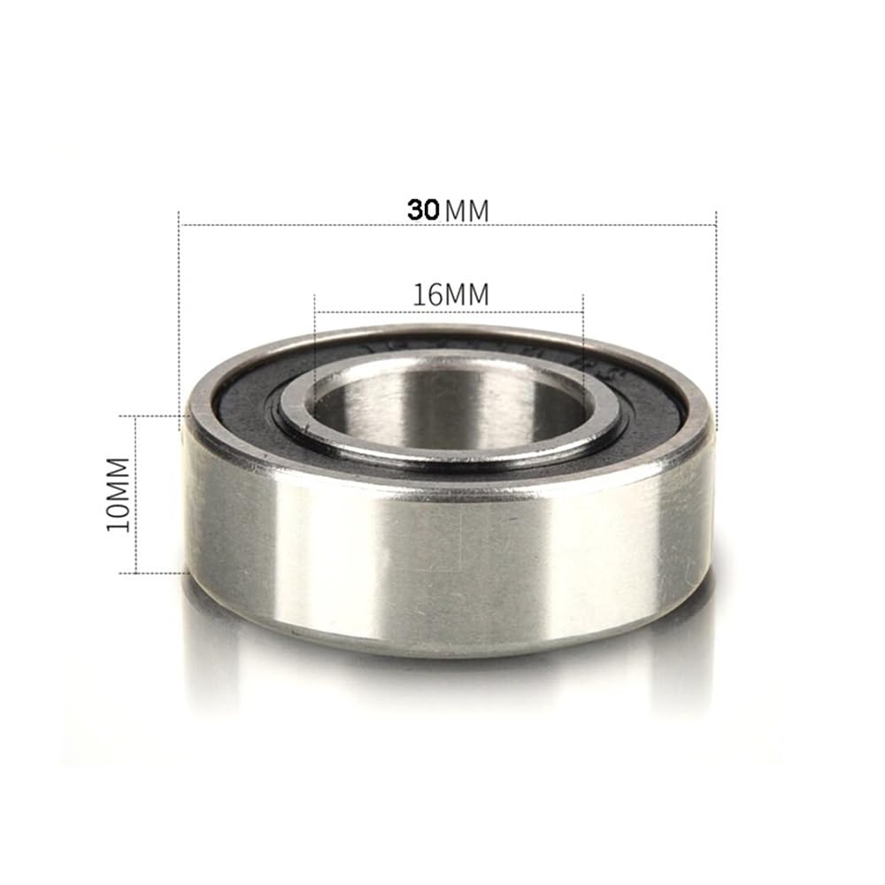 Roulement à Billes à Gorge Profonde 16x30x10mm - Acier, Pour Machines, Moteurs, Modèles RC, équipements Divers