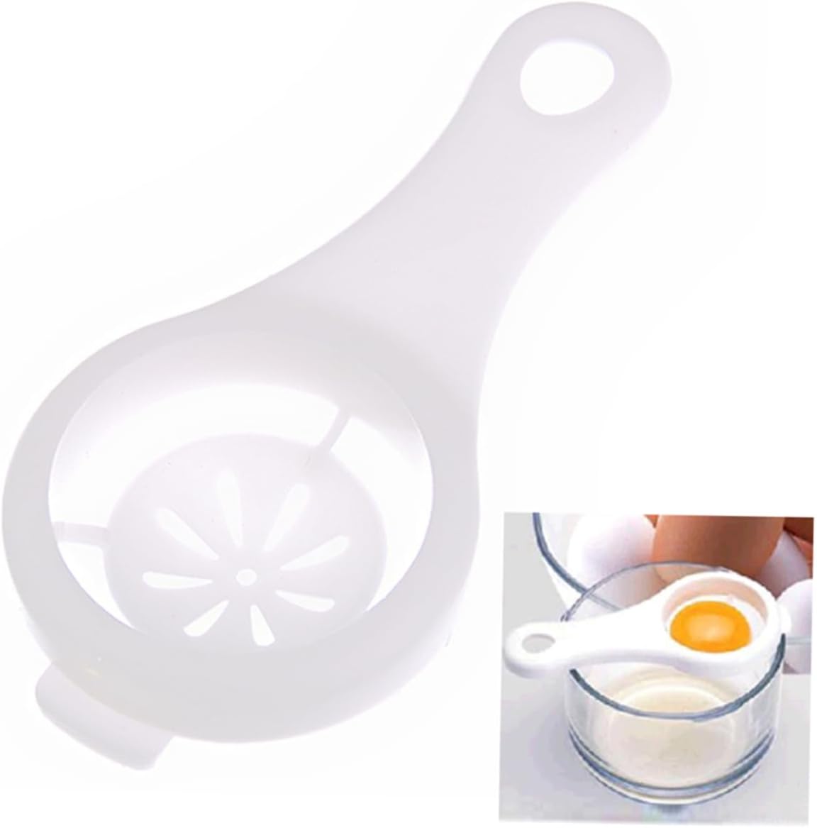 Plastic Egg Separator Tool Yolk Sifting 2 Pcs for Kitchen Baking