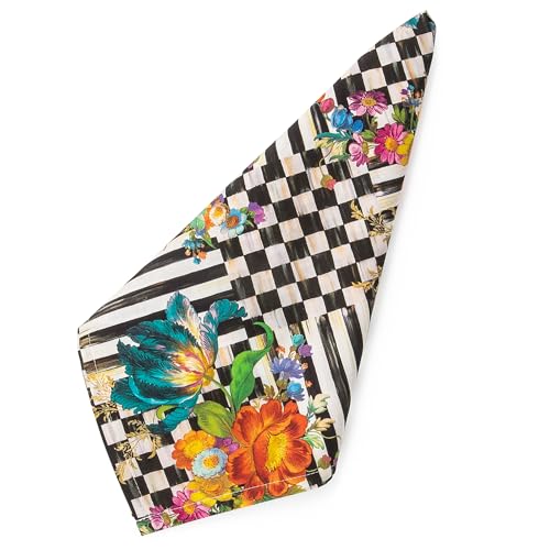 MACKENZIE-CHILDS Cotton Napkin, Cloth Dinner Napkin, Courtly Flower Market