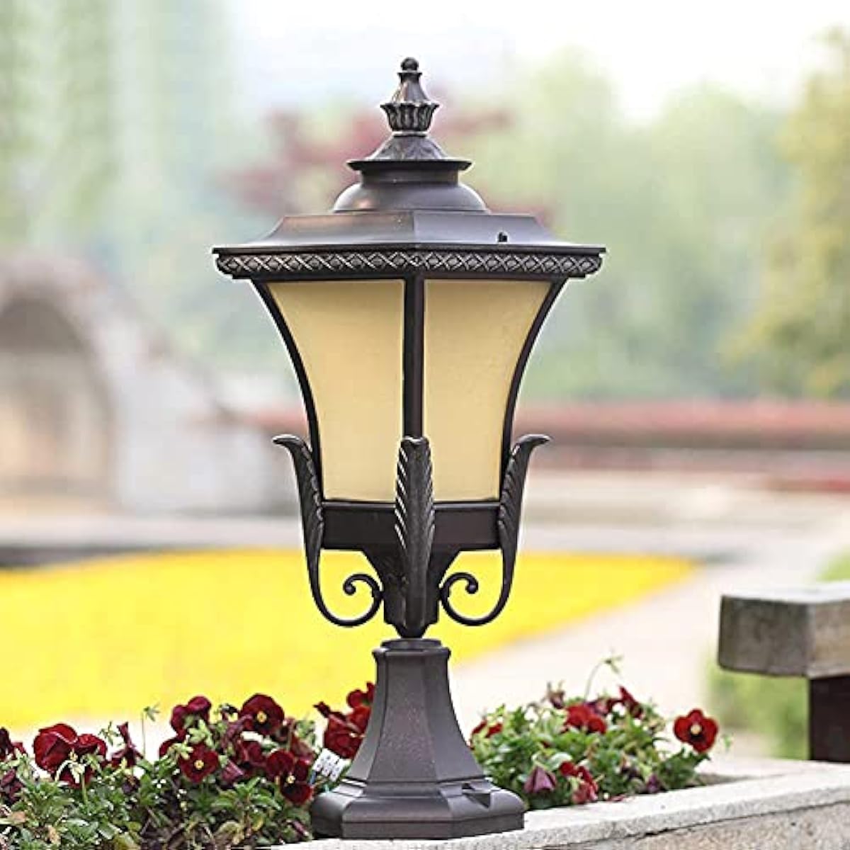 オフィシャルダイレクトストア Co Jp Zhlfdc 屋外 コラムライトアルミニウム外装コラムライトレトロポーチコラムヘッドライト防水ip65ボラードライトガーデンランドスケープライトガーデン芝生ガレージチャンネル 照明 Diy 工具 ガーデン レコメンドセール