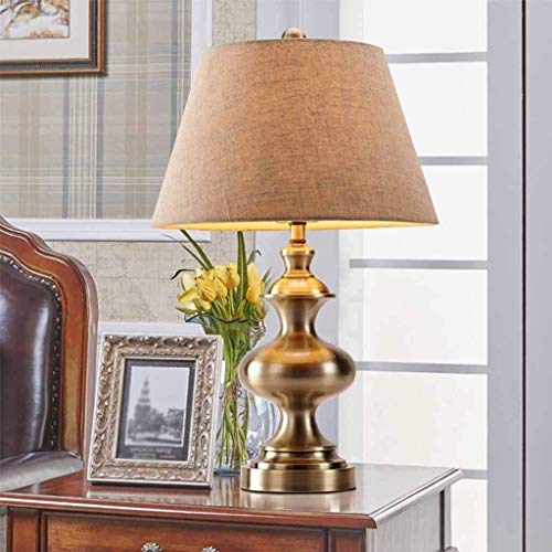Lampe de bureau E27 luminaire tissu pour table de chevet chambre et hôtel