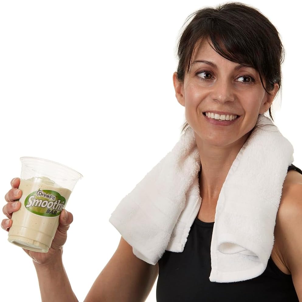 DrinkFit Smoothie Mix | Meal Replacement Shakes, Protein Powder Blended Smoothies, Gluten Free | Cream Base- 5 lb Powder Jug