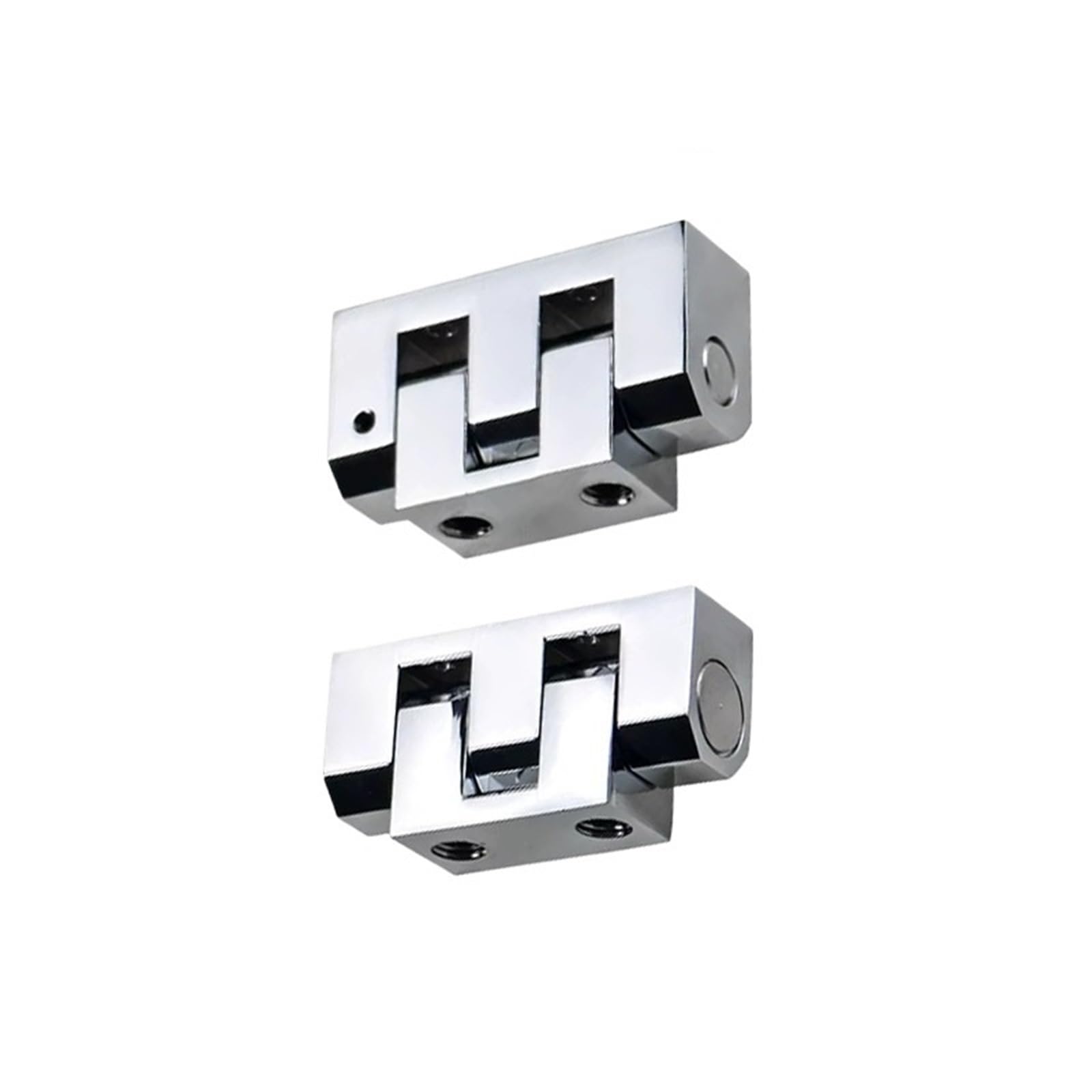 FQJYXWEWL Zinc Alloy Metal Rotating Pivot Hinge Heavy-Duty Motor Equipment Cabinet Door Hinges 1Pcs(Small-Bright)