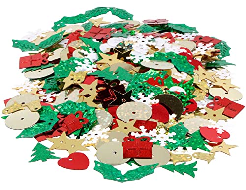 INNSPIRO Lentejuelas navidad surtido formas y colores 70gr.